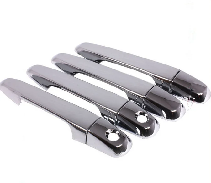 Для Mitsubishi L200 Pickup 2015 2016 2017 2018 2019 2020 хромированная Автомобильная дверная ручка