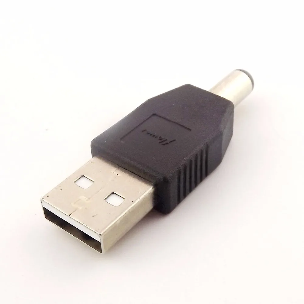 10 шт. USB 2 0 Тип A штекер до 5 мм x 1 В постоянного тока адаптер соединитель|male power