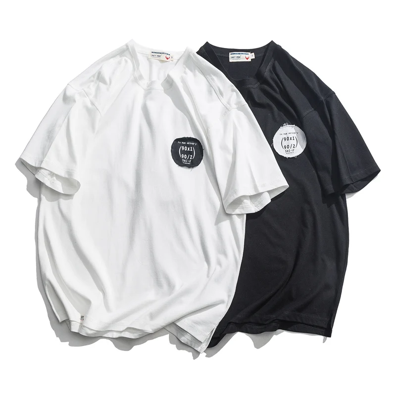 

2019 Summer Hip Hop T-shirts Men Streetwear tshirt Harajuku tshirts Cotton Patchwork Casual Tops Tees for Male A662