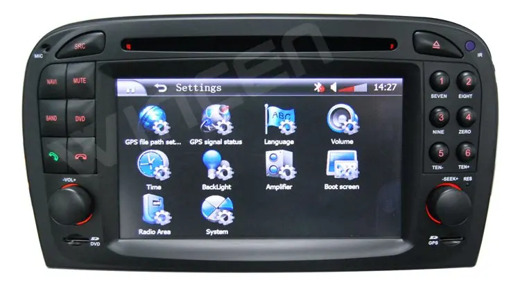 6 2 &quotАвтомобильный dvd-плеер для BENZ SL R230 (2001-2004 6) с 3D Меню Многоязычный бортовой