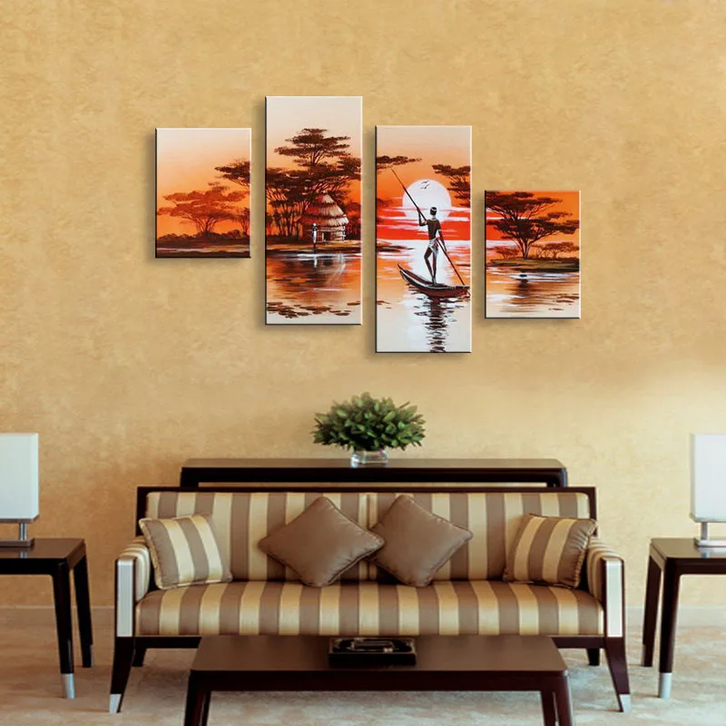 hand painted oil painting on canvas modern Best Art Abstract Wall Home Decoration AR-002 | Дом и сад