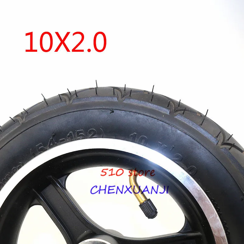 

High quality 10inch tire wheel 10x2 tyre inner and outer tire aluminum rims hub for electric scooter balancing car