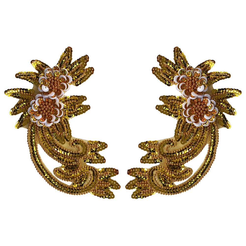 10 пар зеркальные Блестки для украшения одежды|paillette patches|patches appliquessewing supplies |