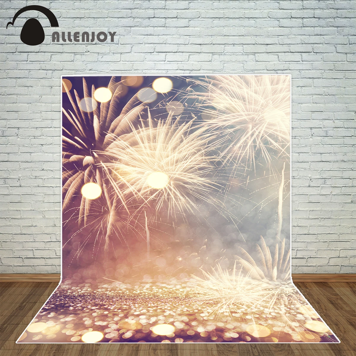 Allenjoy фон для фотосъемки винтажный фейерверк bokeh новогодний Блестящий Фон