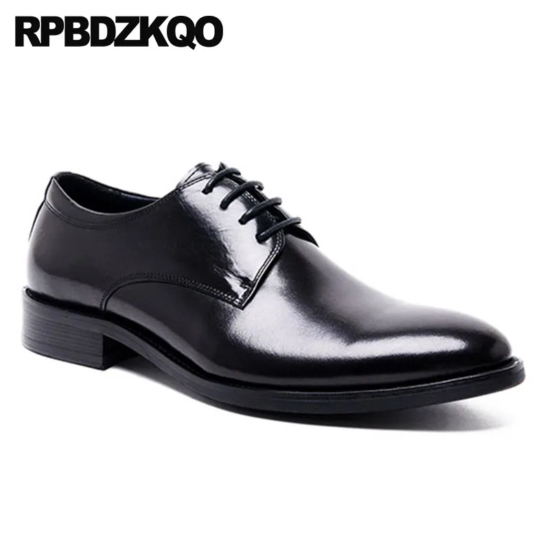 Классические Подиумные оксфорды в британском стиле Цвет черный бордовый