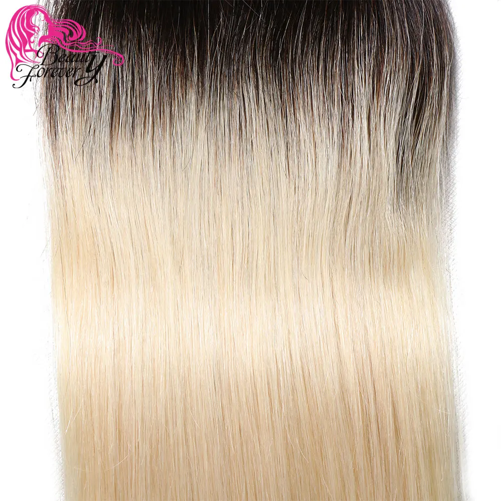 Beauty forever Ombre блонд 1B/613 бразильские прямые волосы на шнурке 4x4 Remy | Шиньоны и парики