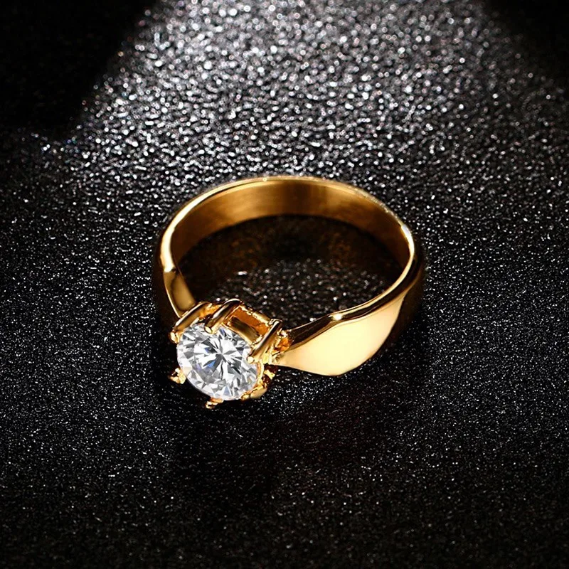 Женские обручальные кольца с фианитами Meaeguet свадебные золотого цвета|ring wedding|wedding
