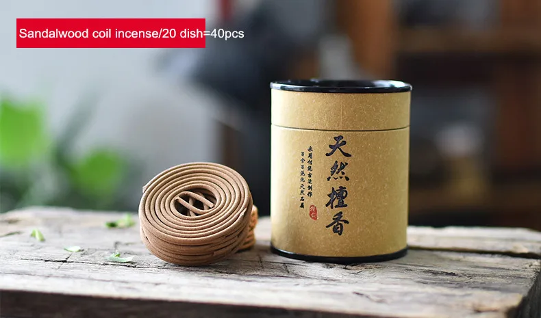 

PINNY Incense Pure Sandalwood Incense Sticks Coils Incienso Natural Aromatherapy Raw Wood Buddhist Meditation Anti-mosquito