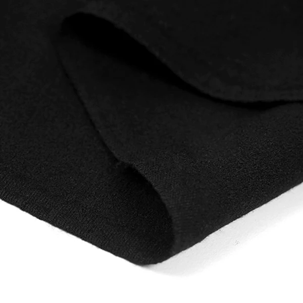 Однотонная белая черная красная шерстяная креп-ткань 150 см в ширину 270 г/м для