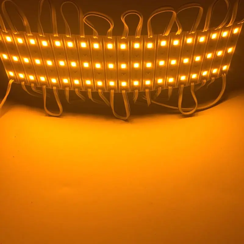 20 шт./лот DC12V Светодиодный модуль 3 SMD 5054 холодный белый/красный цвет водонепроницаемый IP66 супер яркая подсветка для вывесок