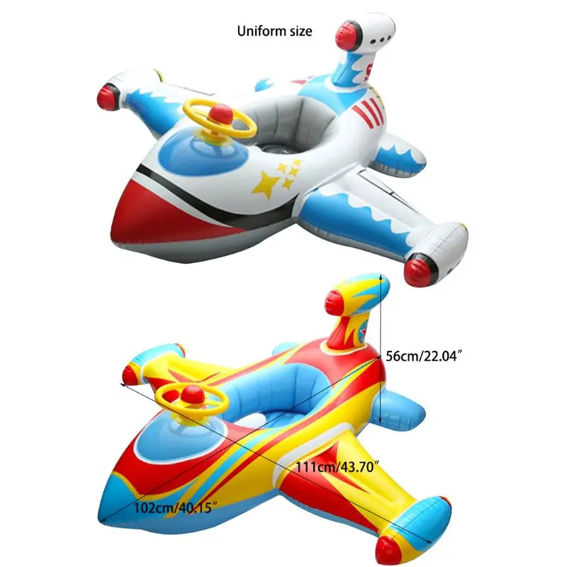Inflatable Swimming Ring Airplane Baby Float Seat Toddler Infant Pool Boat | Спорт и развлечения