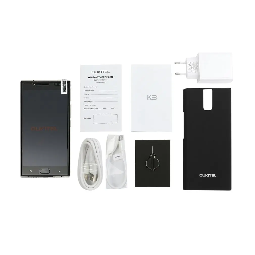 Оригинальный Oukitel K3 mtk6750t восемь ядер 4G RAM 64g ROM 5 дюймов FHD Дисплей 6000 мАч 9V2A Quick Charge