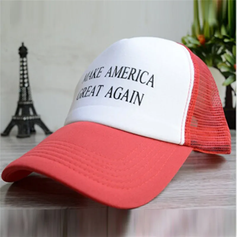 Горячая Сделать Америка большой снова шляпа шапка Дональда Трампа в стиле Республиканской партии США отрегулировать сетки бейсболка Патриоты шляпа козырек для президента