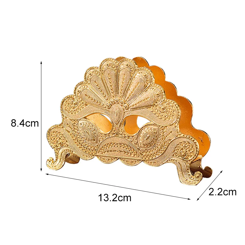 Gold Peacock Европейский стиль, настольный держатель для салфеток, подставка для салфеток, металлическая художественная декорация для дома, отеля, ресторана, настольные украшения для кафе, подарок - Цвет: Gold Peacock