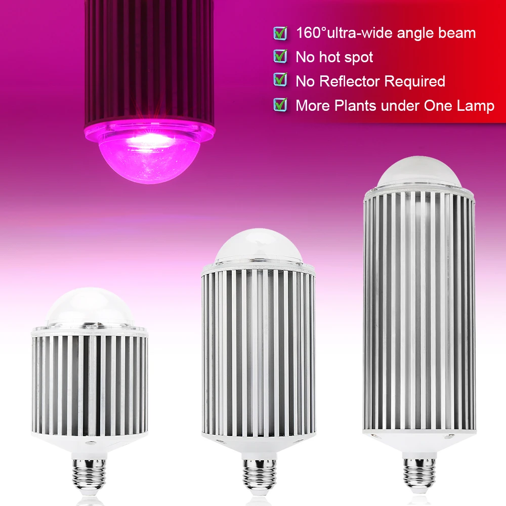 4 шт./лот 20/40/60 шт cob led Grow Light E27 полный спектр COB LED Phyto лампа для гидропоники теплицы