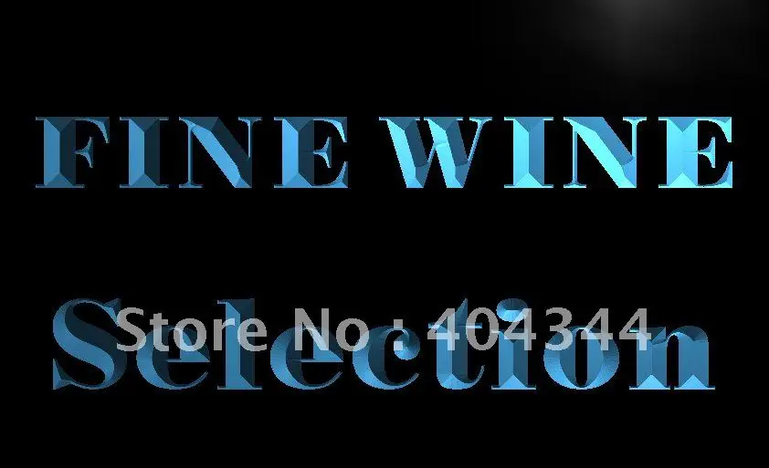 

LB858- Fine Wine Selection Beer Bar NEW LED Neon Light Sign home decor crafts