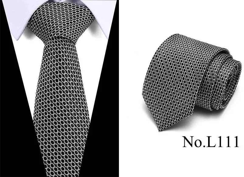 Модные узкие галстук для Для мужчин для формальных и деловых встреч и торжеств Шелковый Галстук Человек аксессуары геометрический однотонный жаккард Галстуки тканевые " /7,5 см