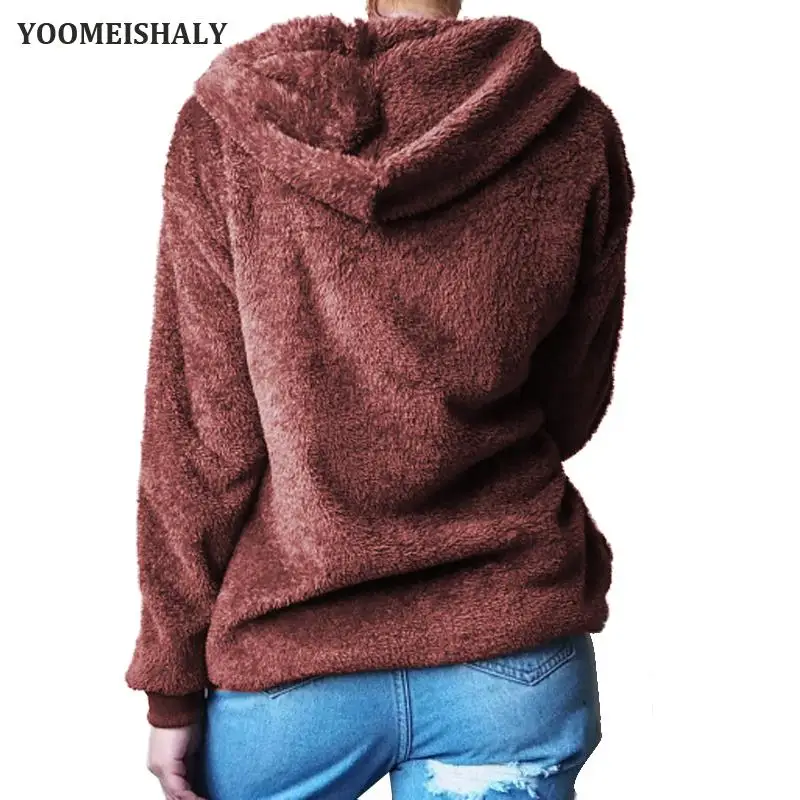 Новый осенне-зимний фланелевый сплошной цвет на молнии большой размер теплый