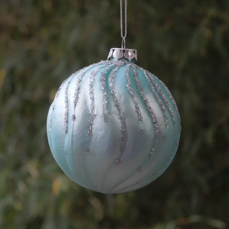 Диаметр = 8 см 64 Φ светильник я синяя серия подвеска на рождественскую елку