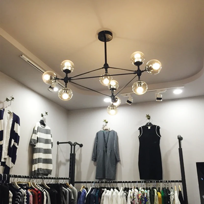 Пост современный светодиодный светильник из металлического стекла бар кофейня