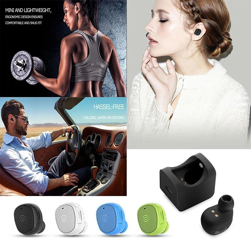Sport Stereo Bluetooth Earphone Mini V4.1 Wireless Headphones Headset Microphone With Charging Station X1T X2T TWS Earphones | Электроника