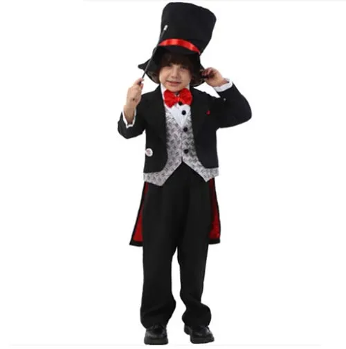 Toddler Boys Magic Magician Costume Halloween Cosplay For Childrens Fancy Dress Plus Size Xs-2XL | Тематическая одежда и