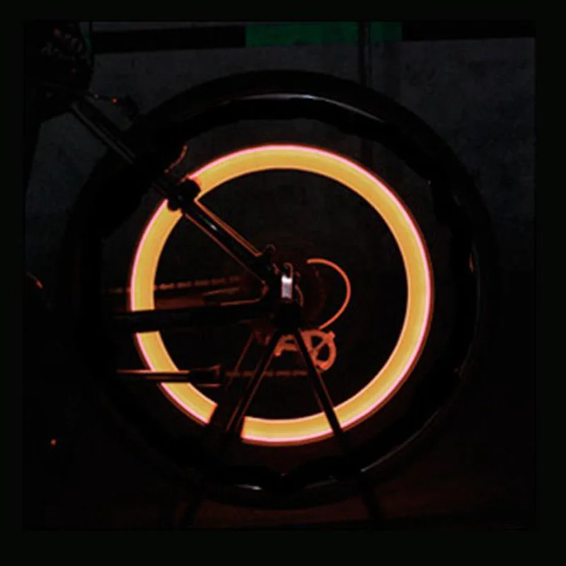 Велосипедная крышка клапана световая лампа с кольцами для ветряных огней Glo Sticks