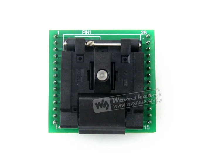 

QFN28 TO DIP28 (C) QFN28 MLF28 MLP28 Plastronics QFN-28B-0.65-01 IC Test Socket Programming Adapter 0.65mm Pitch