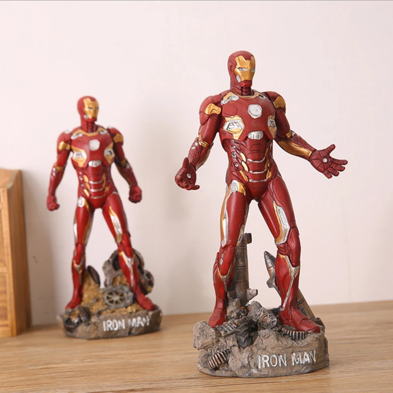 Фигурки героев мультфильма Железный человек большие экшн фигурки из смолы Декор