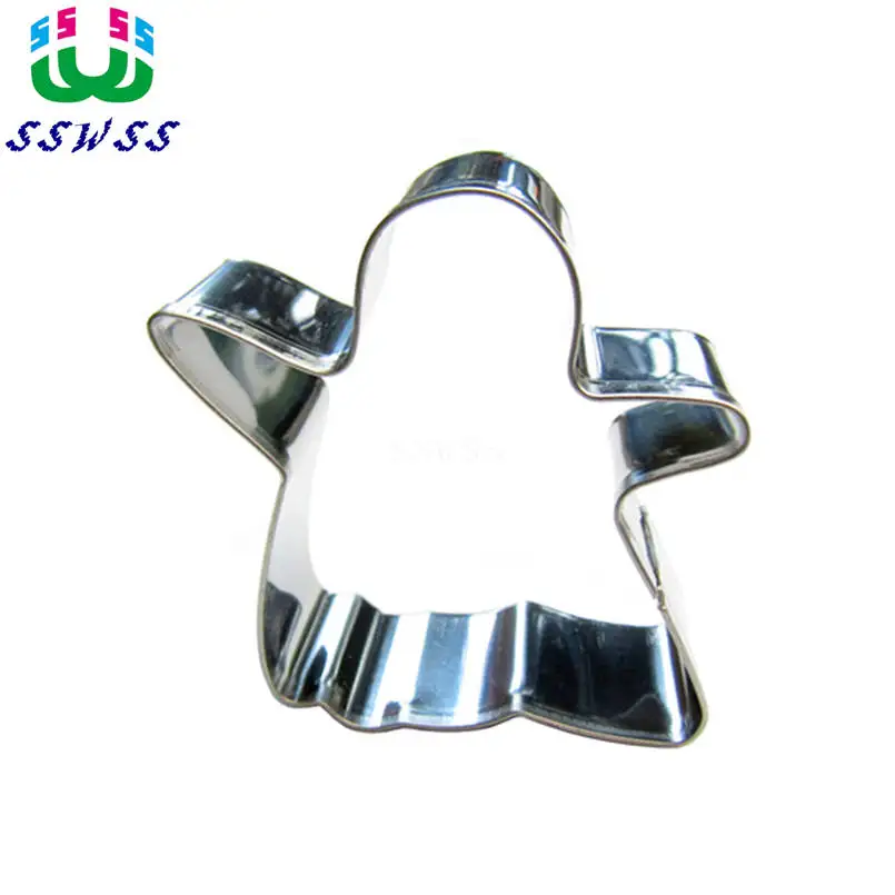 Хэллоуин Кухонные формы Из Нержавеющей Маленький Призрак Shaped Фондант Торт