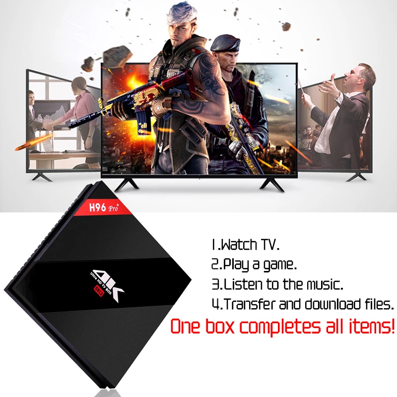 H96pro plus 3 ГБ 64 android tv box 7 1 Восьмиядерный 4 k Amlogic S912 2 16 32 4g/5 ГГц Wifi BT4.1 pk