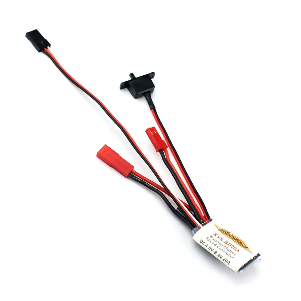 Автомобильный регулятор скорости двигателя F05614 20A с щеткой ESC без тормоза для 1/16