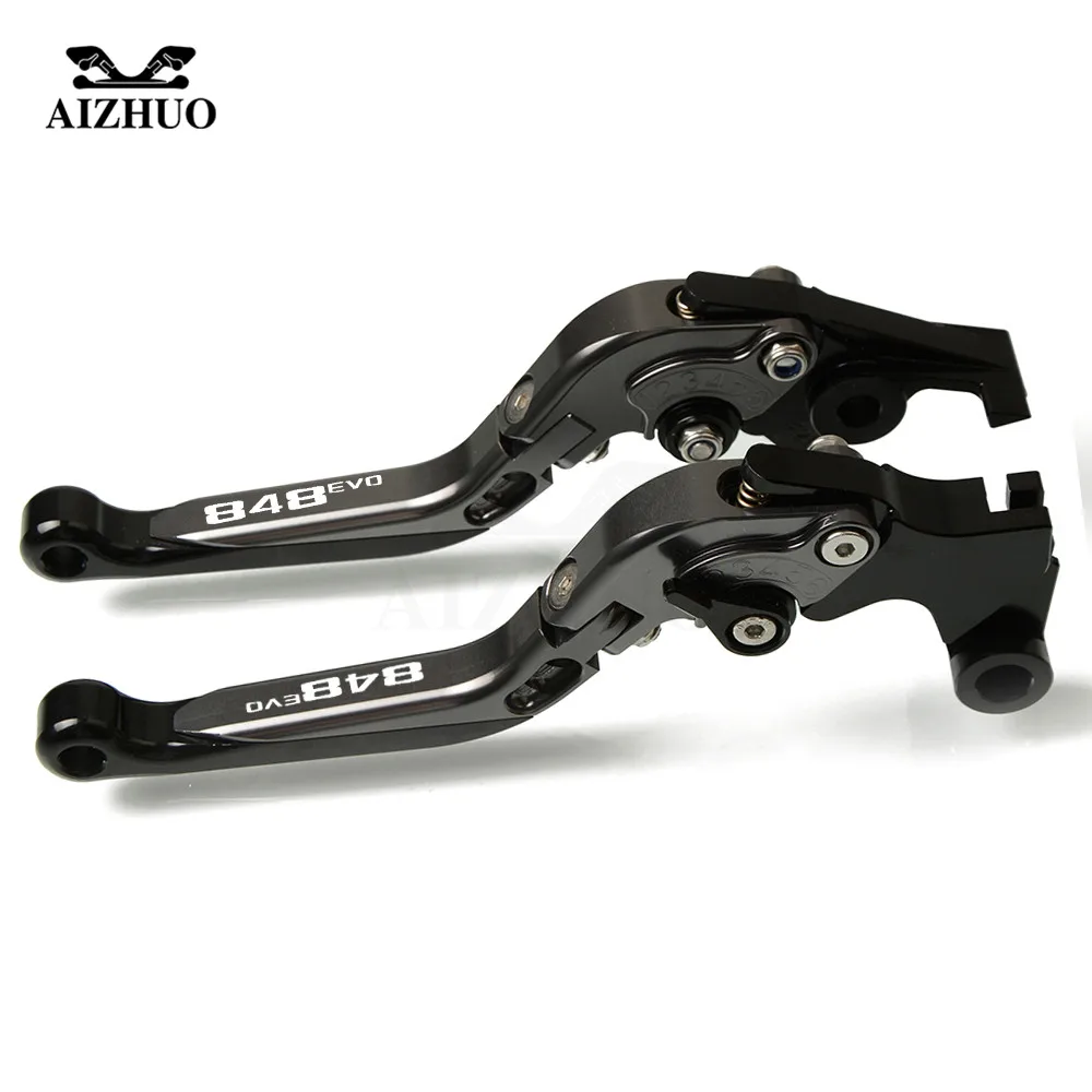 Для поездок на мотоцикле Ducati 848 848 EVO 2007-2013 2008 2009 2010 2011 2012 мотоцикла с ЧПУ сцепные рычаги Регулируемая Складная Выдвижная