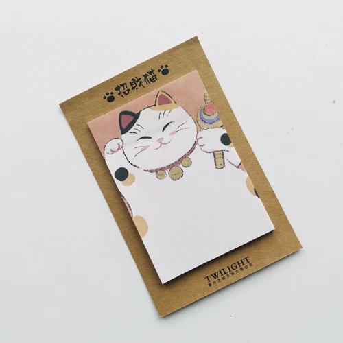 Lucky cat 30 страниц Kawaii Мультфильм Шиба ину Ежик кролик Lucky Cat блокноты студент канцелярские Блокнот Школа канцелярских товаров - Цвет: Lucky cat