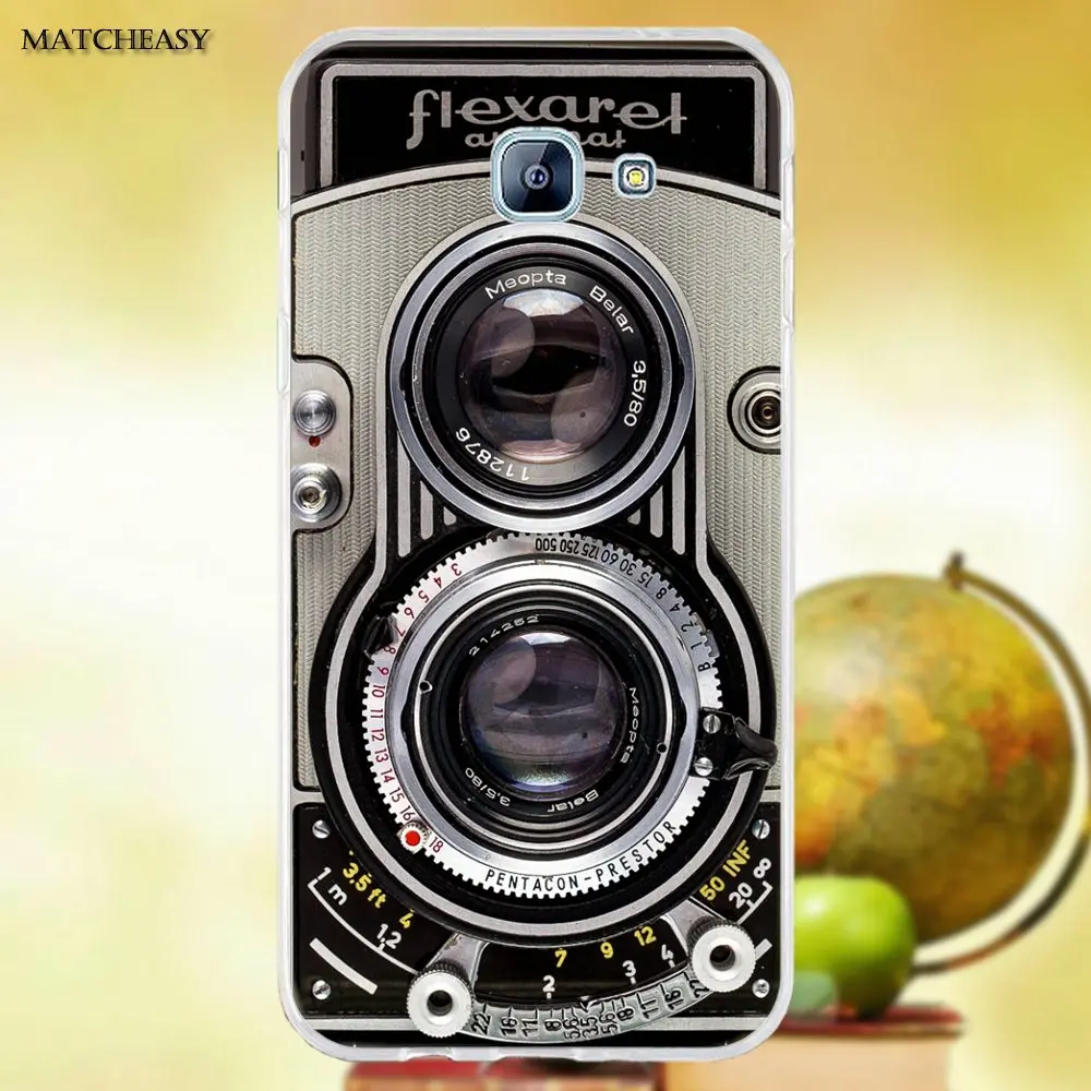 Oedmeb Rolleiflex винтажная Ретро камера для Samsung Galaxy A3 A5 A7 J1 J2 J3 J5 J7 2015 2016 2017 Мягкий ТПУ