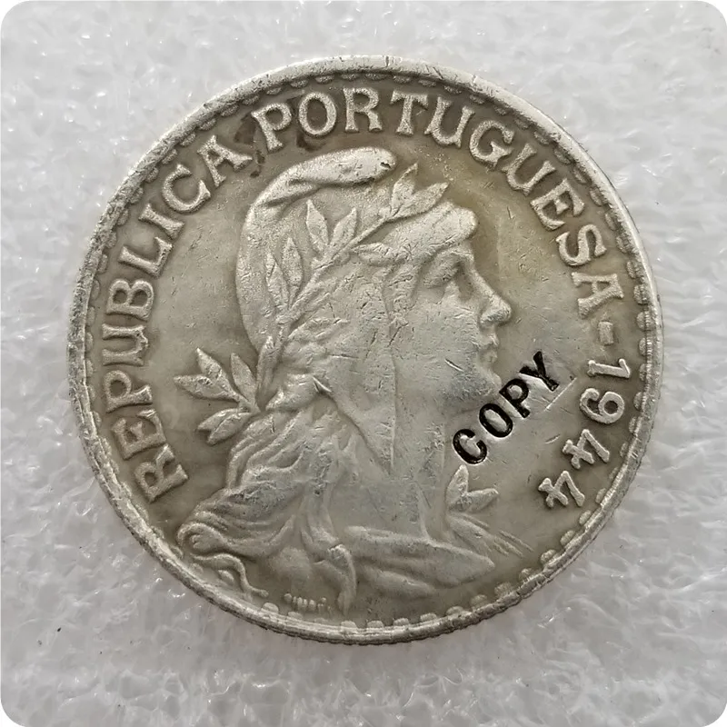 1944 Португалия 1 ESCUDO Монета КОПИЯ памятные монеты копия монет медаль