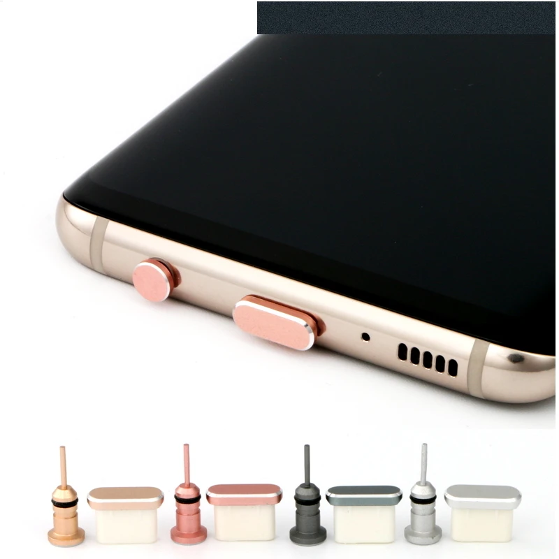 Type-c Dust plug Aluminium Alloy Type c Jack Mobile phone USB-C Charger Stopple for Xiaomi Mi5 mi6 Huawei P9 P10 LETV | Электроника