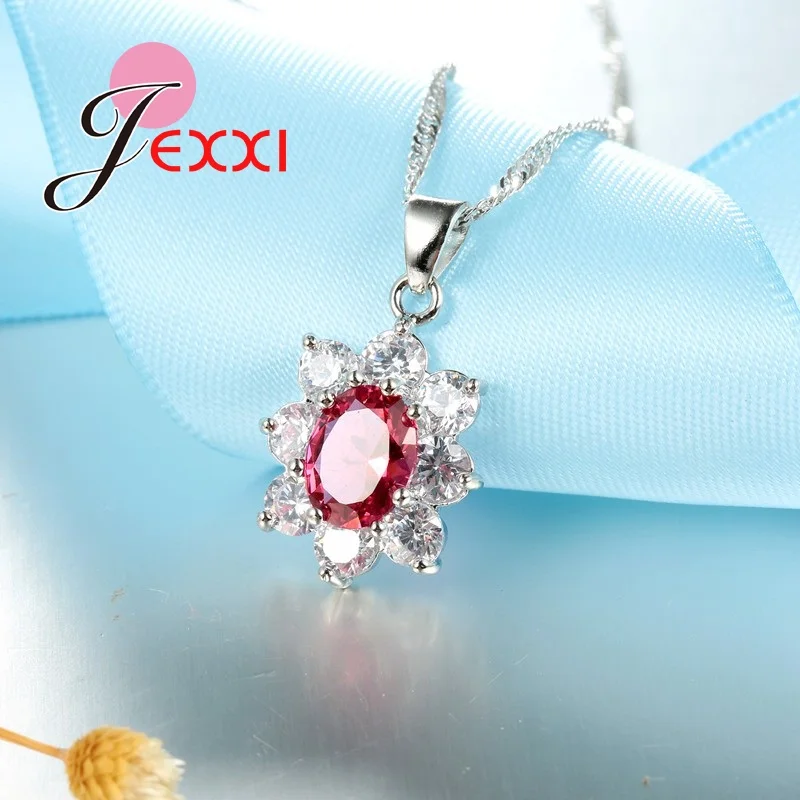 Набор украшений для женщин из стерлингового серебра 925 пробы романтическое