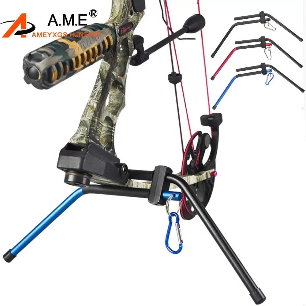 1pc Archery Compound Bow  Bow Stand Bow Holder Rack Removable Compound Bow Stands Hunting Shooting Stands