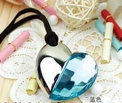 Blue Diamond Heart Style Флешка 64 Гб USB флешка 512 ГБ 128 16 карта памяти Usb Creativo гаджет роскошный