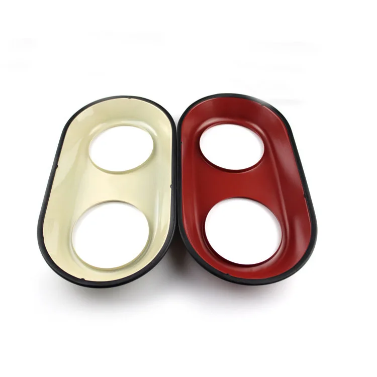 Бесплатная доставка из нержавеющей стали Большая двойная миска кормушка для