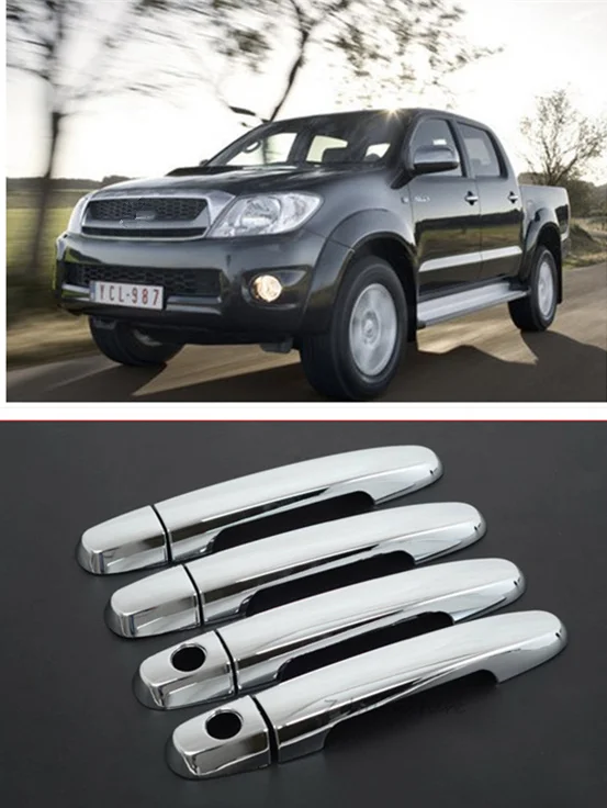 FUNDUOO для TOYOTA HILUX/VIGO SR5 MK6 пикап 2005 2014 новая хромированная дверная ручка Накладка