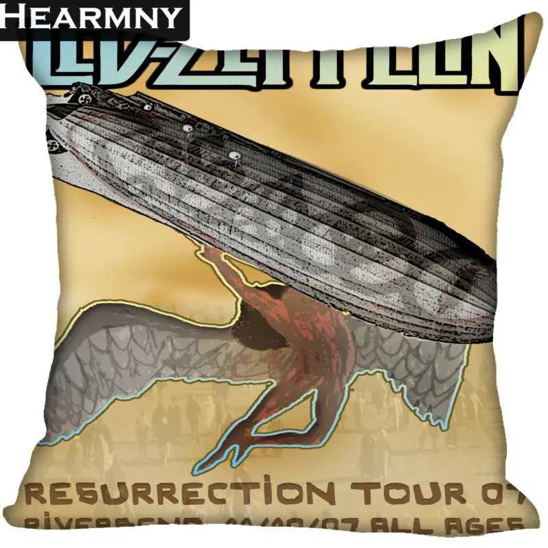 Новое поступление Led Zeppelin наволочка для спальни для дома или офиса, декоративные наволочки квадратная Подушка на молнии чехлы Сатиновые мягкие не выцветают - Цвет: 6