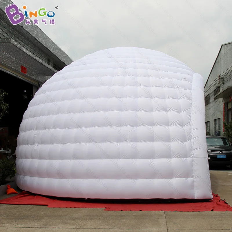 8x7x5 метров Надувное освещение igloo/надувная купольная палатка для снега/надувная
