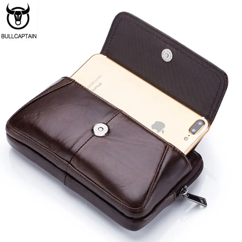 BULLCAPTAIN телефон сигарета кошелек поясная сумка Кожаный Хип бум барсетка поясные