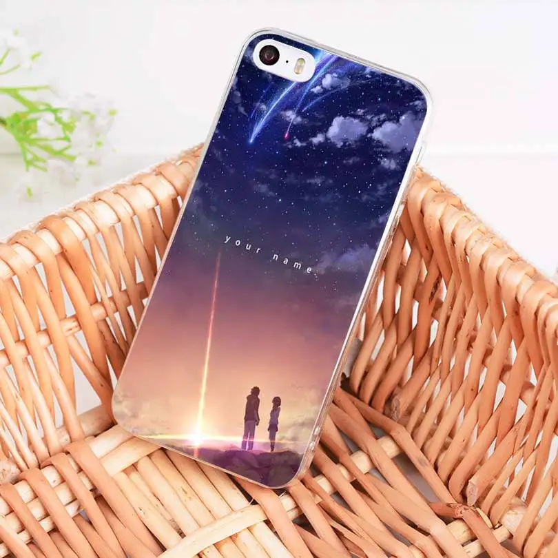 MaiYaCa Kiminonawa ваше имя японское аниме чехол мобильный телефон для iphone 11 pro 8 7 66S PlusX 10 5S