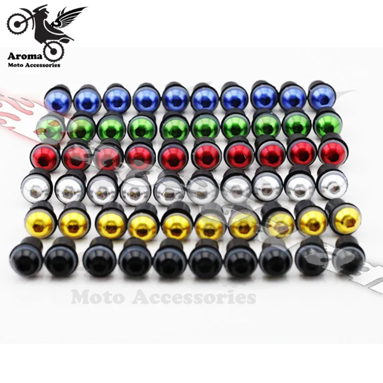 10 шт. Золотая мотоциклетная гайка крепления ветрового стекла для yamaha honda suzuki