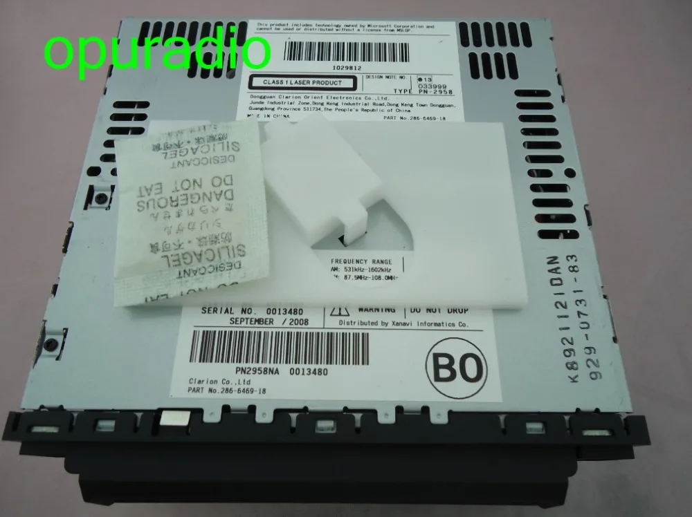 Автомагнитола Nisunn 28185 EB60A 6 CD-чейнджер PN-2958N PN-2958NA AM FM-тюнер 286-6469-18 Infiniti | Автомобили