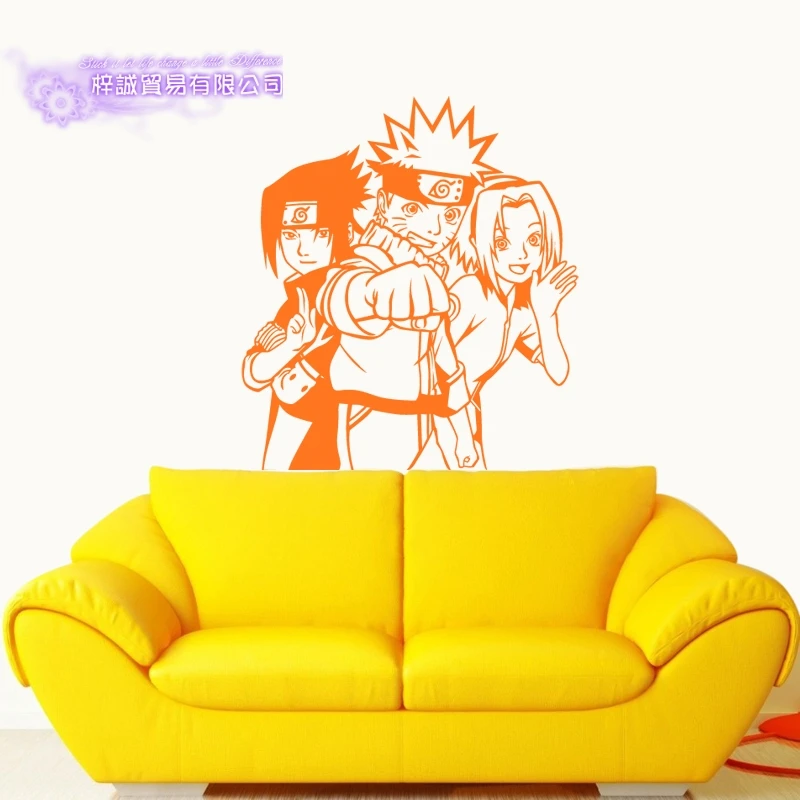 Наруто Наклейка на стену виниловая наклейка s Декор для дома декоративное