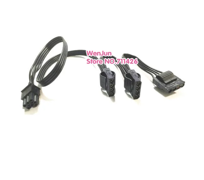 6-контактный штекер от 1 до 3 IDE /4 разветвитель питания Удлинительный кабель для Molex